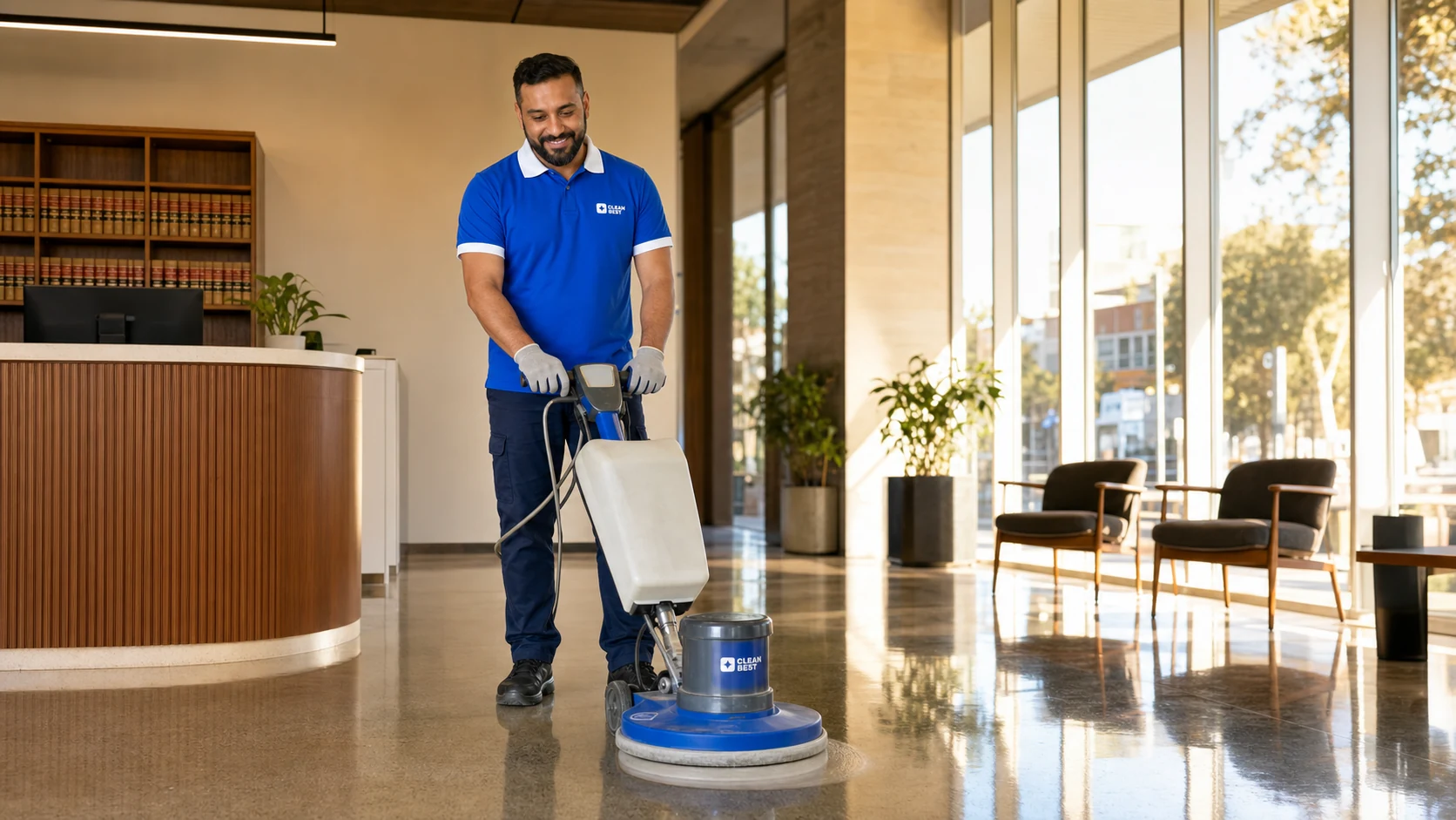 police checked commercial cleaners work planned around mixed-use premises operations in Five Dock NSW